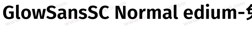 GlowSansSC Normal edium字体转换